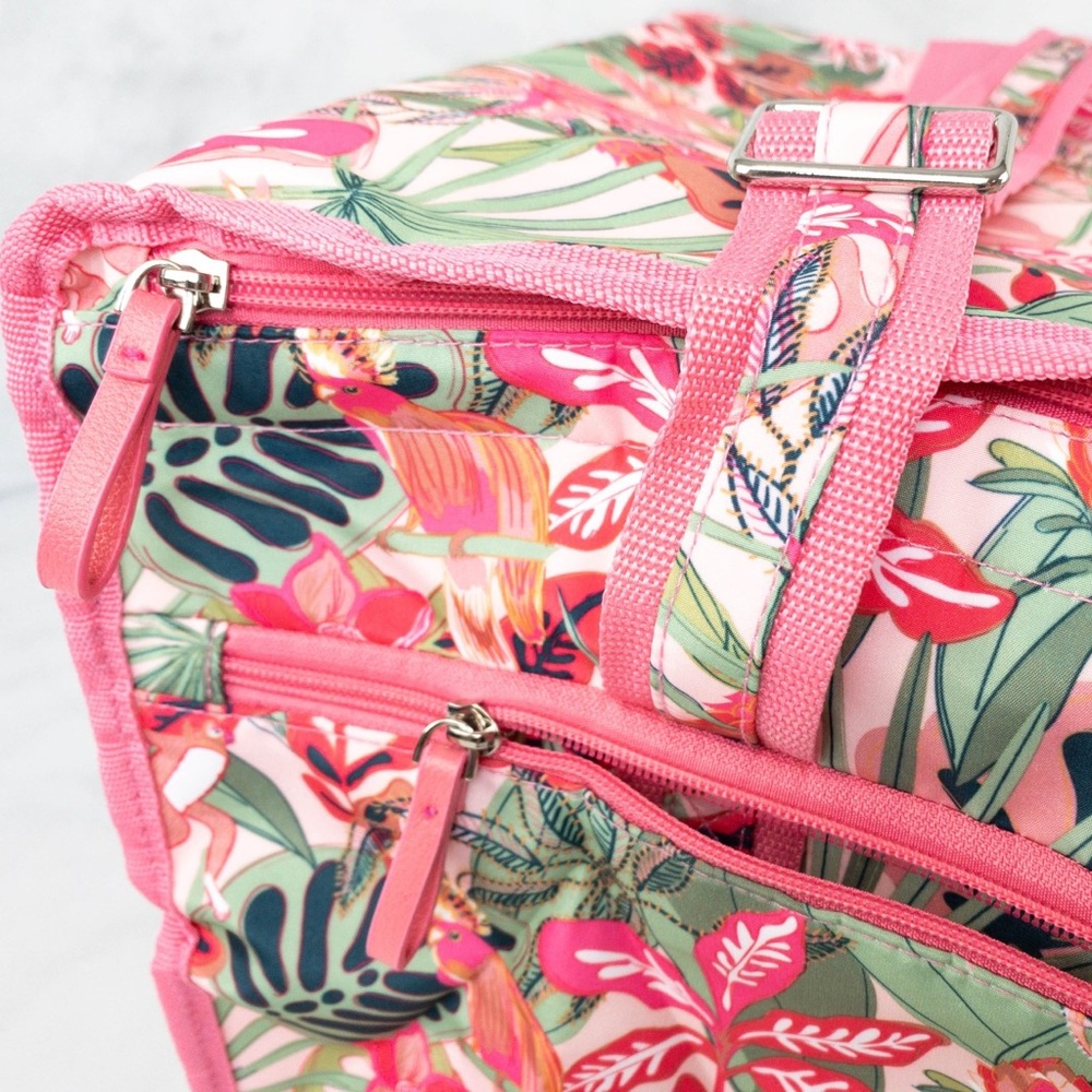 Vera Bradley Pink Cooler Rainforest Fun Pattern insulated tote - Picture 4 of 4